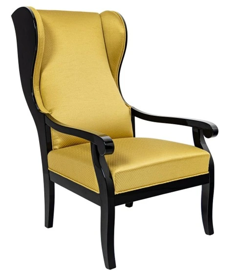 Fotel uszak w stylu biedermeier